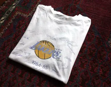 80년대 LAKERS T 레이커스 L 싱글 스티치 USA NBA