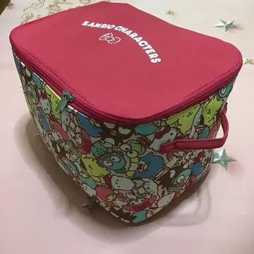 산리오 캐릭터 빅 수납 박스 덮개 포함 33x23x높이21cm