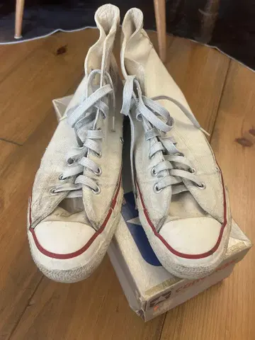 컨버스 은색 상자 made in usa 80년대