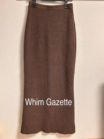 Whim Gazette 롱 스커트 린넨 허리밴딩