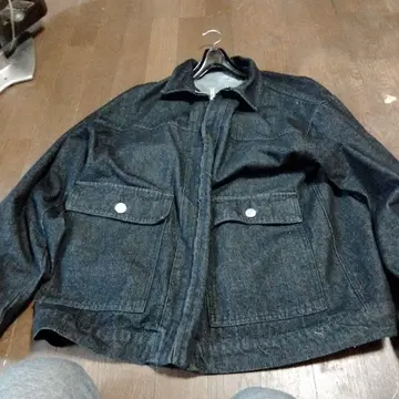 블랙 데님 자켓