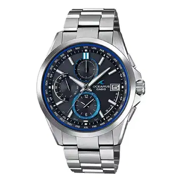 CASIO OCEANUS 크로노그래프 블랙/블루