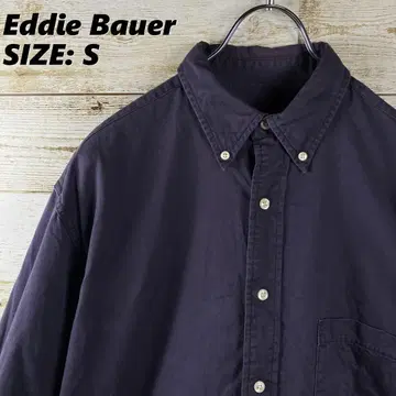 EddieBauer 긴팔 셔츠 네이비 가슴 포켓