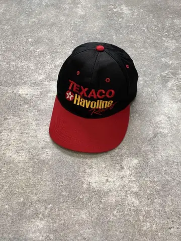TEXACO Havoline 기업 로고 자수 CAP black/red