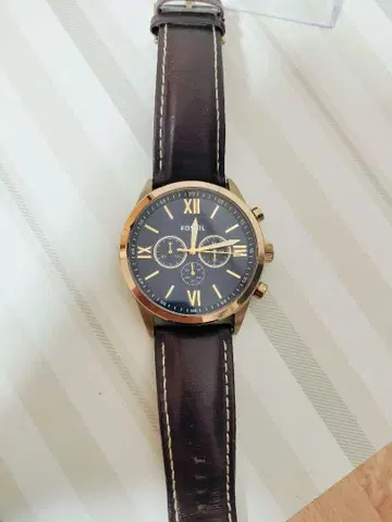 FOSSIL 크로노그래프 손목시계 남성용 작동품