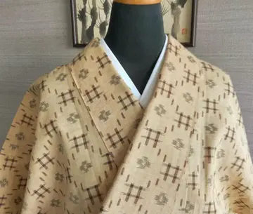 린넨 류큐 카스리 새상품급 루즈한 사이즈