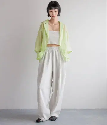 LOWRYS FARM 컷 이지 코쿤 팬츠