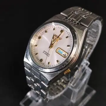 새상품급 SEIKO5 세이코 파이브 화이트 7S26 오토매틱 남성용 시계