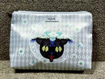 ANNA SUI CAT 초승달 Flower 파우치