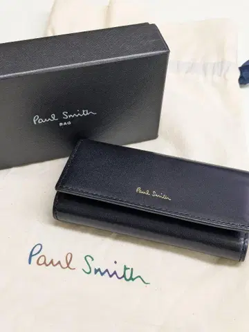 Paul Smith 블랙 가죽 키케이스