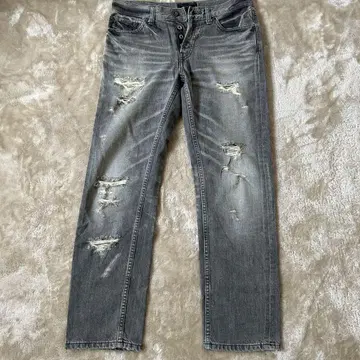 GRACE CONTINENTAL 빈티지 가공 데님 36 블랙