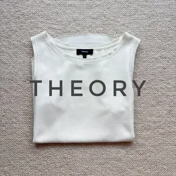 Theory 슬리브리스 탑 화이트