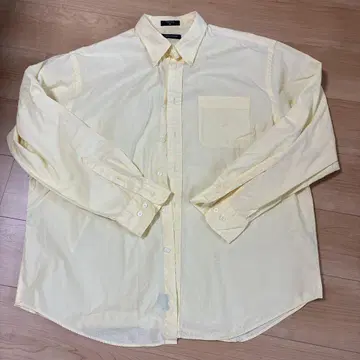 NAUTICA 옅은 옐로우 컬러 긴팔 셔츠 XL