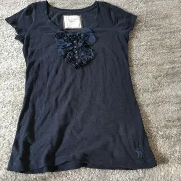 Abercrombie & Fitch 블랙 네이비 반팔 티셔츠 S