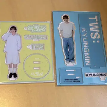 미개봉 새상품 TWS 경민 처음 팝업 아크릴 스탠드 2개 세트