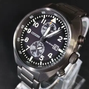 컨디션 최상 CITIZEN 시티즌 B642 블랙 화이트 솔라 남성용