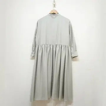 12closet 숏 기장 일본제 밴드 카라 개더 원피스