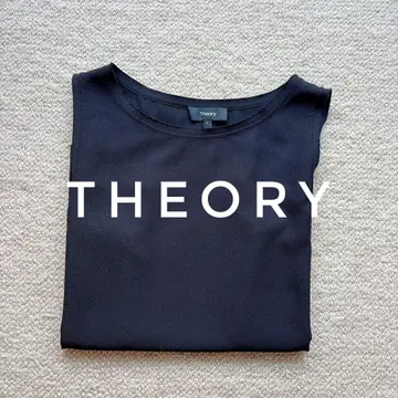 THEORY 블랙 슬리브리스 셔츠