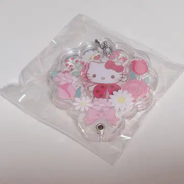 산리오 시크릿 커스텀 아크릴 참 플라워 키티