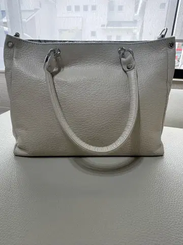 NANAO BAG 소가죽 화이트 백
