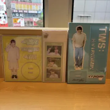 TWS 경민 처음 뵙겠습니다 팝업 아크릴 스탠드 2세트 키링