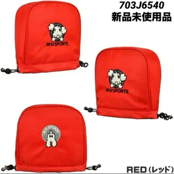 MU스포츠 703J6540 사가라 자수 터널 모티브 아이언 커버 RED