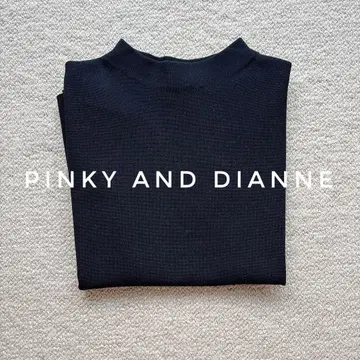 PINKY AND DIANNE 슬리브리스 니트 블랙