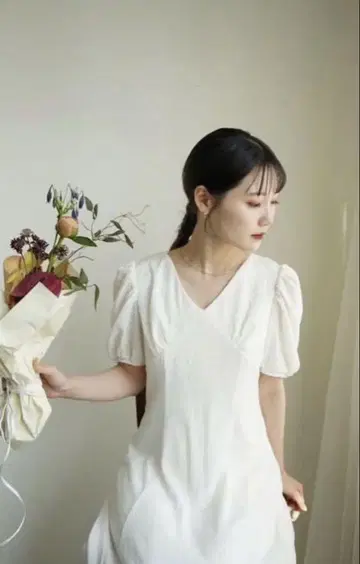 acka puff sleeve flare dress