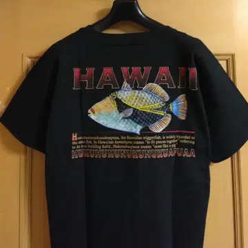 미사용 하와이 Hawaii 수베니어 물고기 사카나 애니멀 티셔츠
