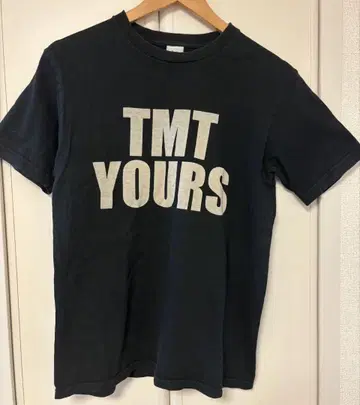 TMT YOURS BIG3 로고 티셔츠 반팔 블랙 사이즈 M