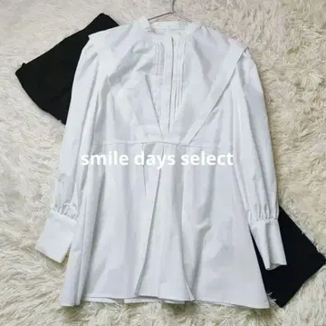 컨디션 최상 루일 에 부티크 블라우스 화이트 튜닉 언타이틀