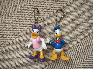 Disney 1996년 도날드 데이지 레트로 키링 세트 [새상품]