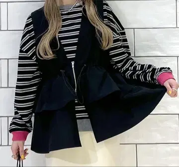 미개봉 새상품 LEPSIM yukiha님 기획 개더 2way 베스트 블랙