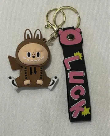 라부부 키링 Luck 스트랩 포함 전체 길이 약 6cm