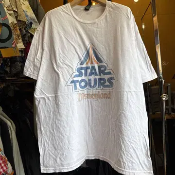 미국 빈티지 의류 STAR TOURS 디즈니랜드 티셔츠 XL