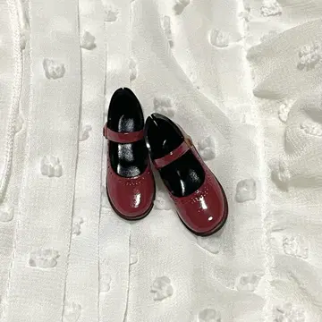 브라이스용 빨간색 메리 제인 신발