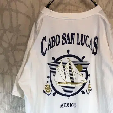 XL 오버 사이즈 Cabo San Lucas 티셔츠 멕시코제 R