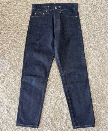 새상품급 YLEVE 13.5oz 하이웨스트 데님 테이퍼드 indigo