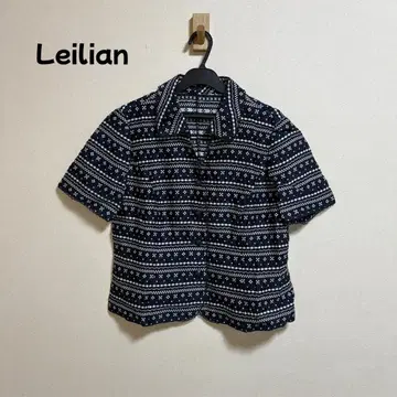 Leilian 실크 혼방 셔츠 자켓 레리안