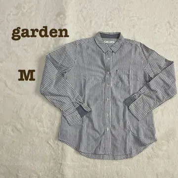 garden M 스트라이프 긴팔 셔츠 면 100% 새상품급 상의 겉옷