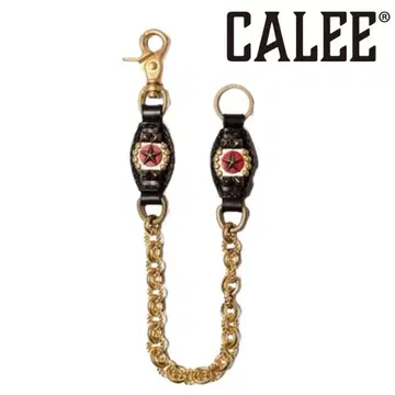 CALEE 스터드 장식 월렛 체인