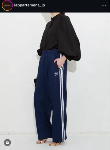 라빠르망 ADIDAS 배기 트랙 팬츠 네이비