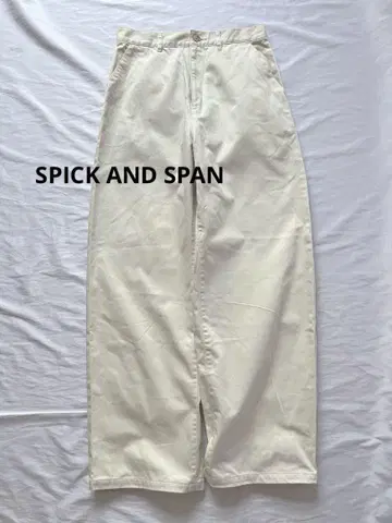 스픽 앤 스팬 Spick&Span 프렌치 드릴 커브 팬츠 치노
