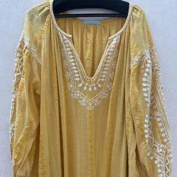 누키테파 Cotton Rayon Crape Embroidery Dress