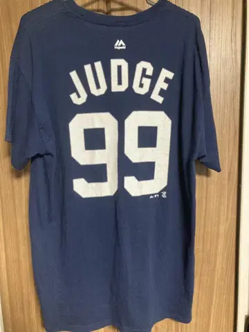 마제스틱 MLB 뉴욕 양키스 아론 저지 티셔츠 L 사이즈