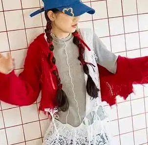 리브 하이넥 상의 아사기뇨 poppy