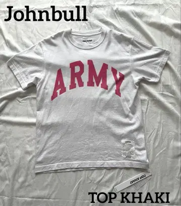 새상품 택 포함 Johnbull TOP KHAKI ARMY 프린트 핑크