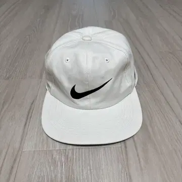 Nike 캡 모자 빈티지 90년대 화이트 자수