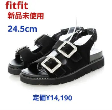 fitfit 미사용 새상품 24.5cm 발 헤드 스트랩 비쥬 샌들