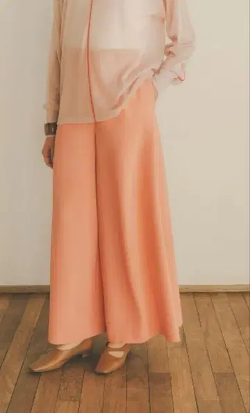 클라네 GEORGETTE LOOSE WIDE PANTS